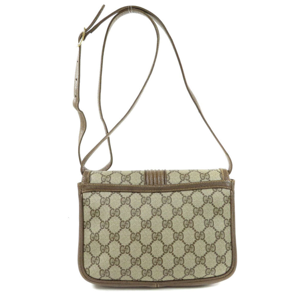 Gucci brown GG bag leather monogram Supreme shoulder Brown